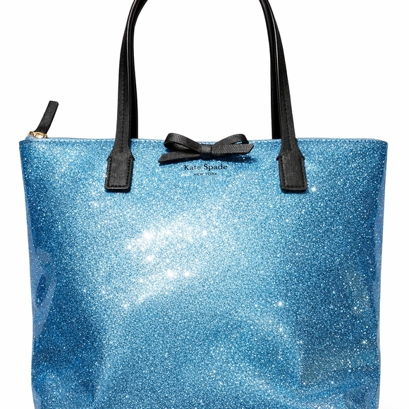 kate spade Handbags - ✨👠 Kate Spade Mavis Street Jeralyn Glitter Mini Tote – Cinderella Blue! 👠✨